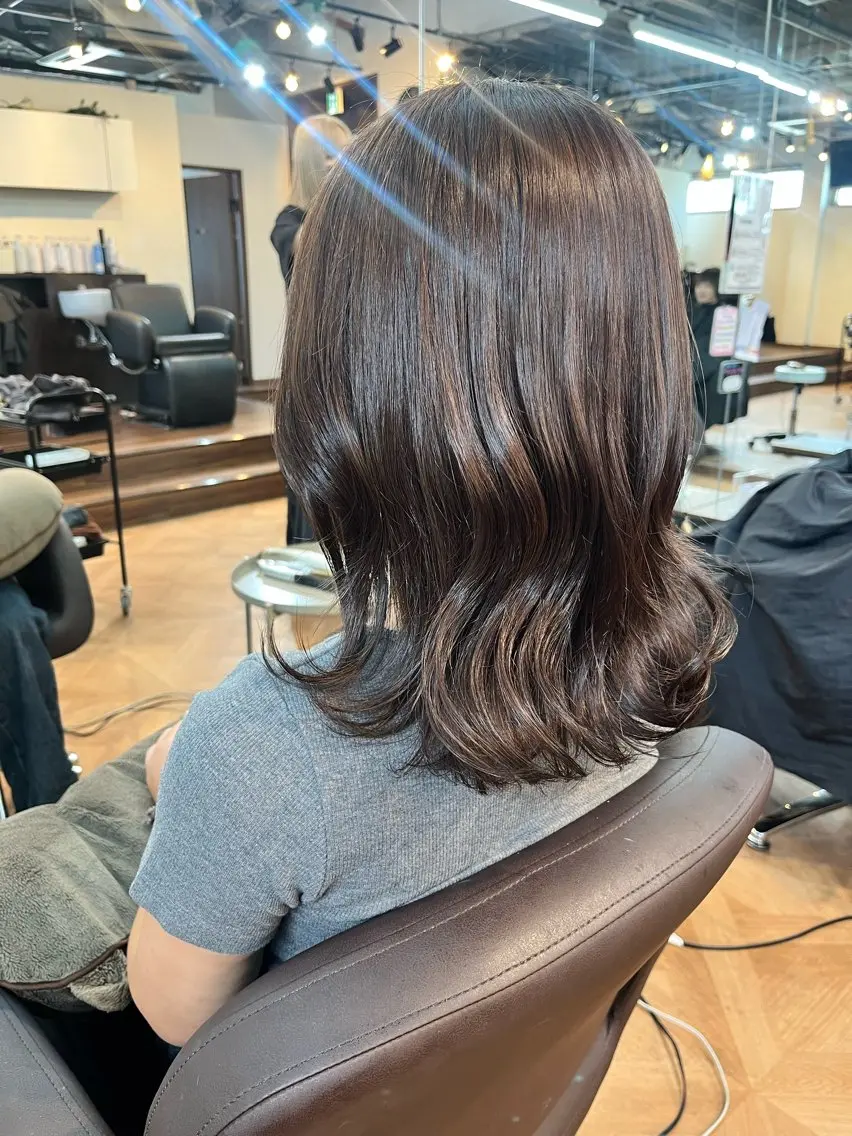 ミディアム ラベンダーベージュ 🍒Ayana🍒 艶カラー🍒のヘアスタイル