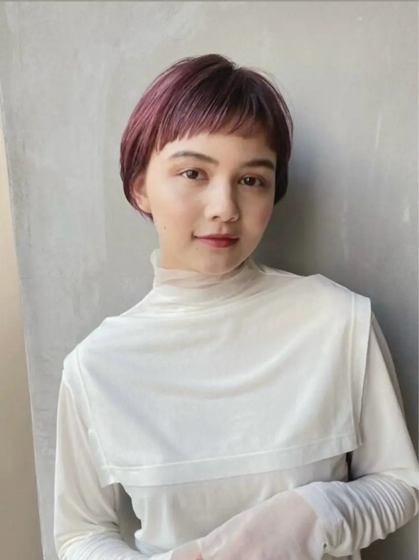 ショート やました もえかのヘアスタイル