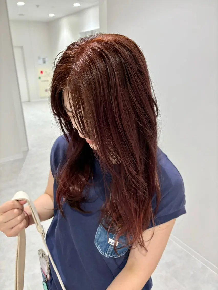 セミロング カラー ヘアアレンジ ブリーチ ブリーチなしカラー iena渋谷 /ゆーこのマツエク・マツパデザイン