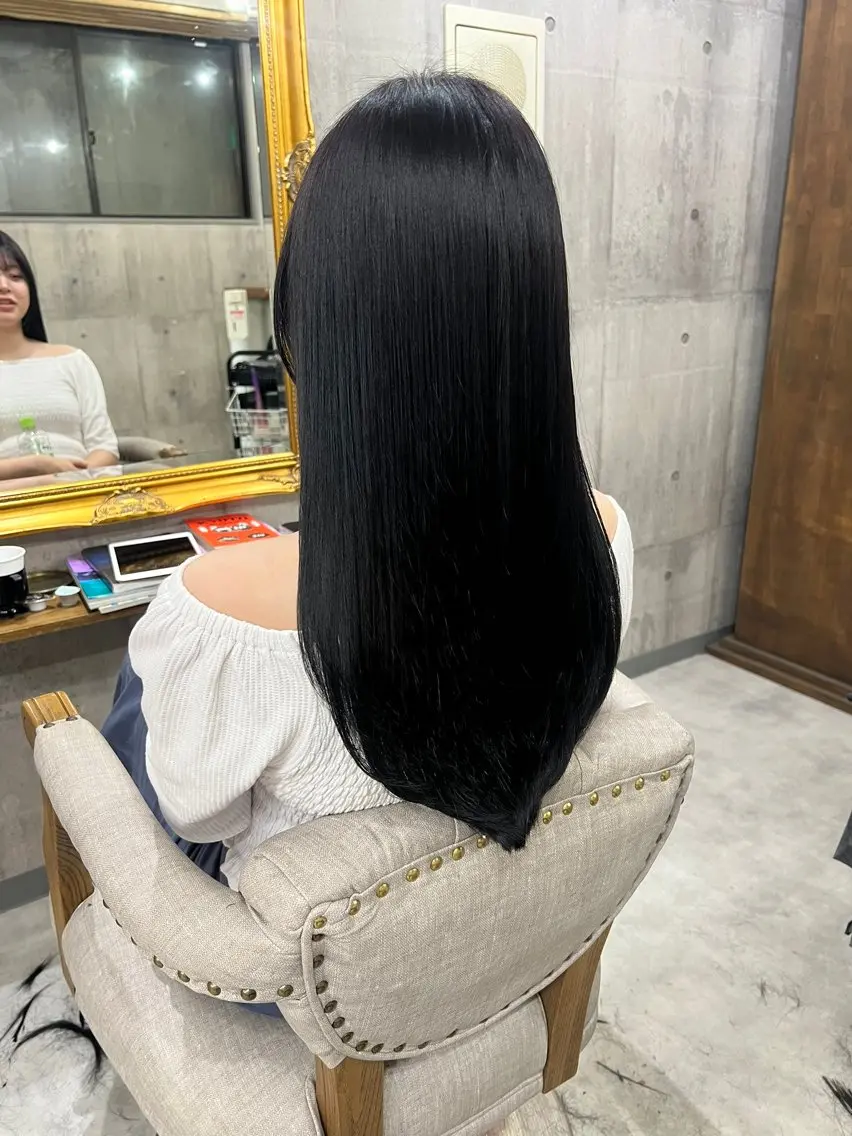 セミロング カラー ヘアカラー トリートメント レイヤー/髪質改善 /山永圭介のヘアスタイル