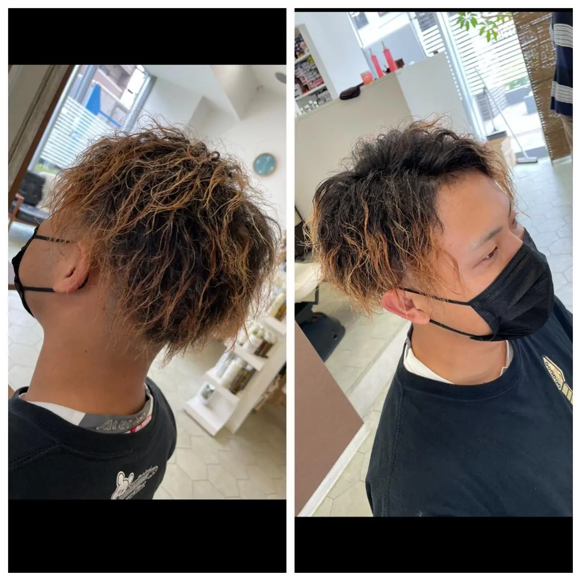 ショート パーマ メンズ 刈り上げ カット パーマ ヘアセット 堤太志 メンズパーマ特化のヘアスタイル