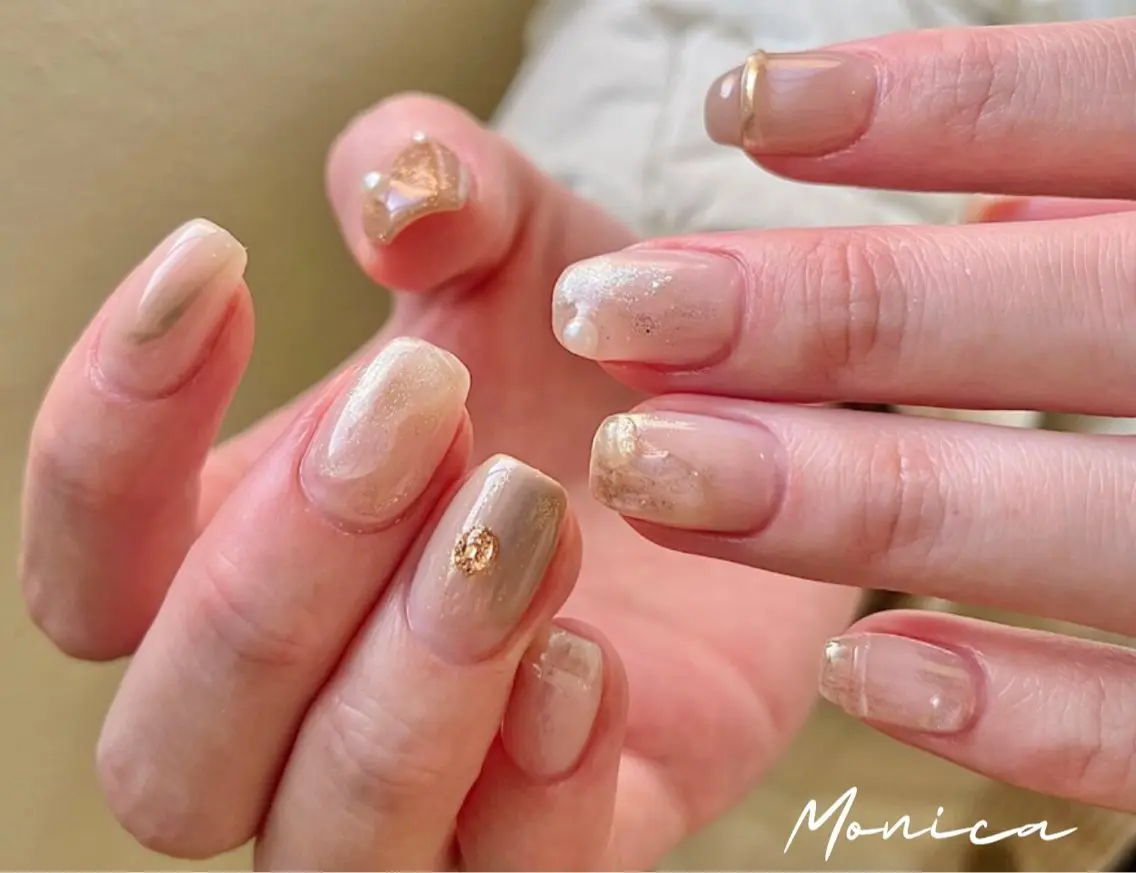 ネイル シンプルネイル nailsalon MONICAのネイルデザイン