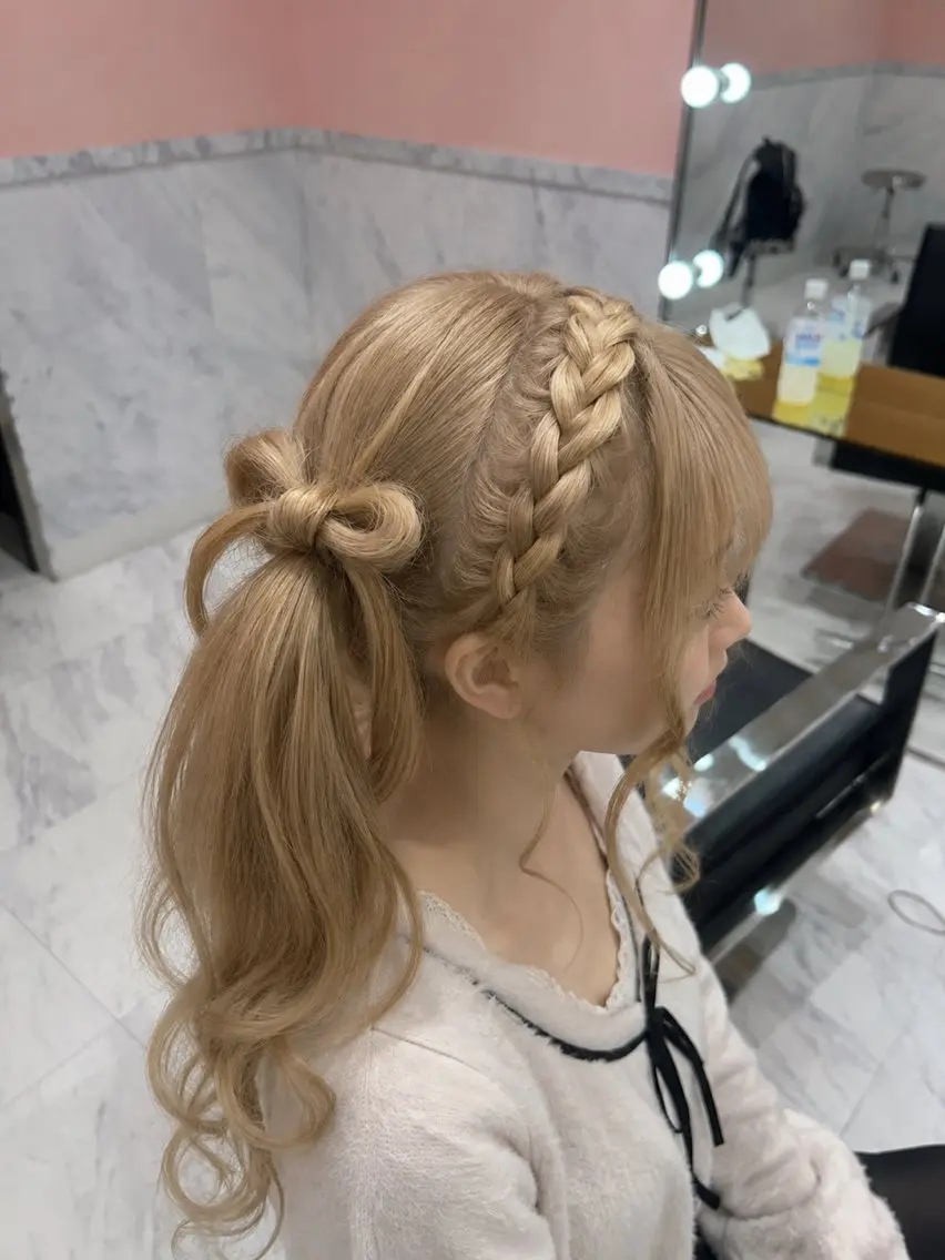 ヘアアレンジ 🎀推し活ヘアメ/ 地雷量産/あいり🎀のヘアスタイル