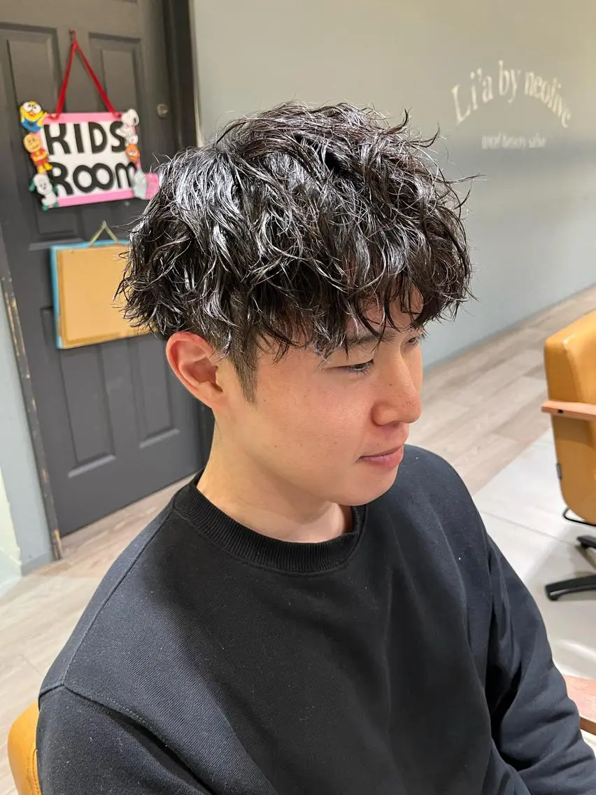 【パーマ相談クーポン】🔥メンズカット＋パーマ✂︎の写真