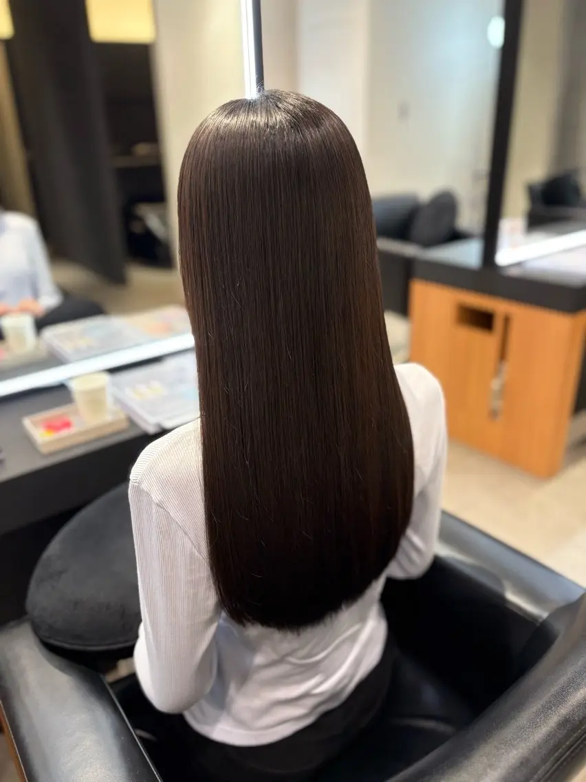 ロング 髪質改善 髪質改善・水素カラー ARIA(ému)のヘアスタイル