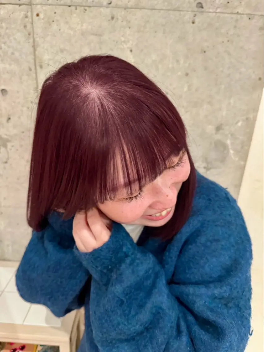 【カラーが滲みやすい方に】髪質改善デトックスカラー➕頭皮クレンジング🚿 (前髪カットも🆗)の写真