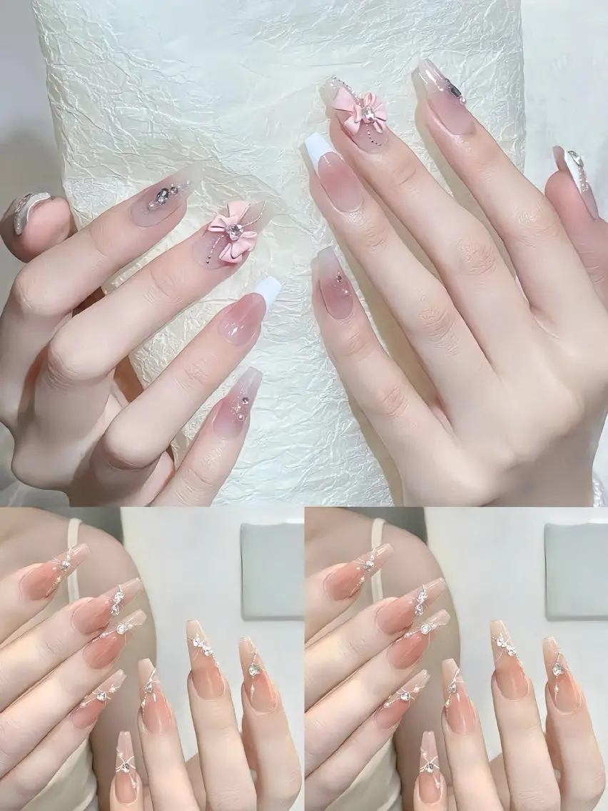 ネイル フレンチネイル ジェルネイル 韓国ネイル マグネットネイル マグネットフレンチ akina nailsのネイルデザイン