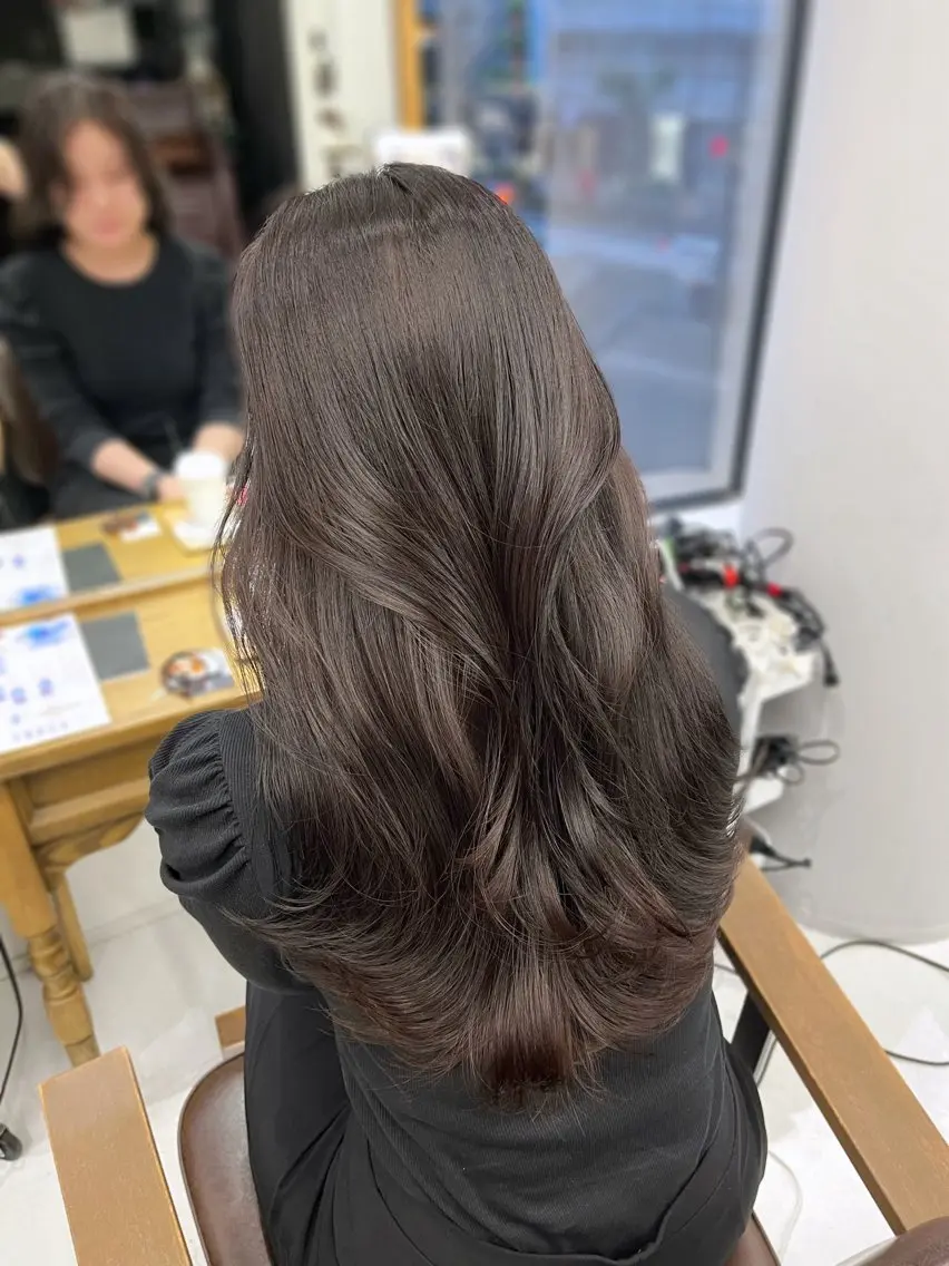 セミロング カラー カット ヘアカラー ❤️🔥ハイトーン /レイヤー/IORIのヘアスタイル