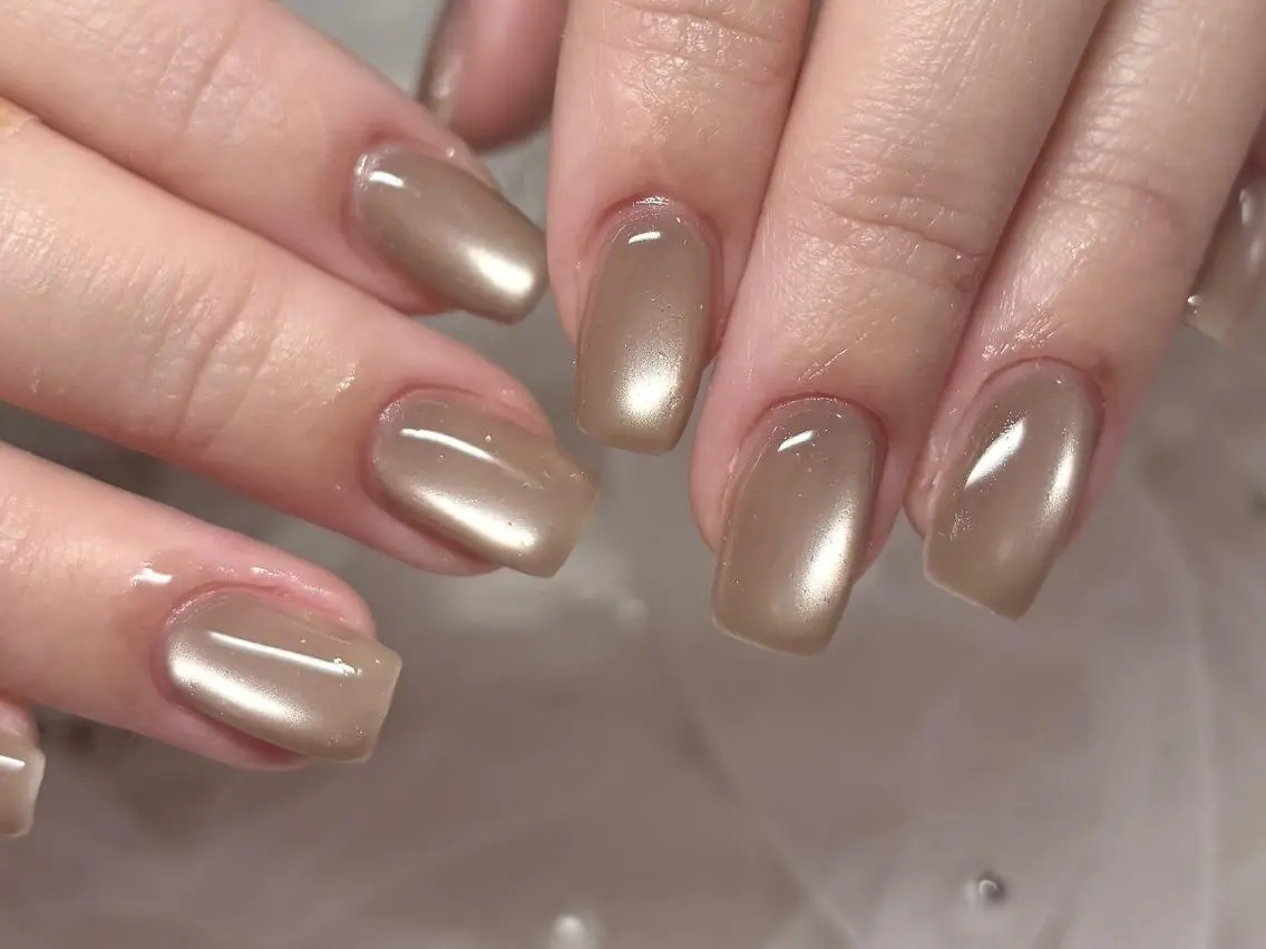 ネイル マグネットネイル シンプルネイル ハンドネイル Noix Nailのネイルデザイン