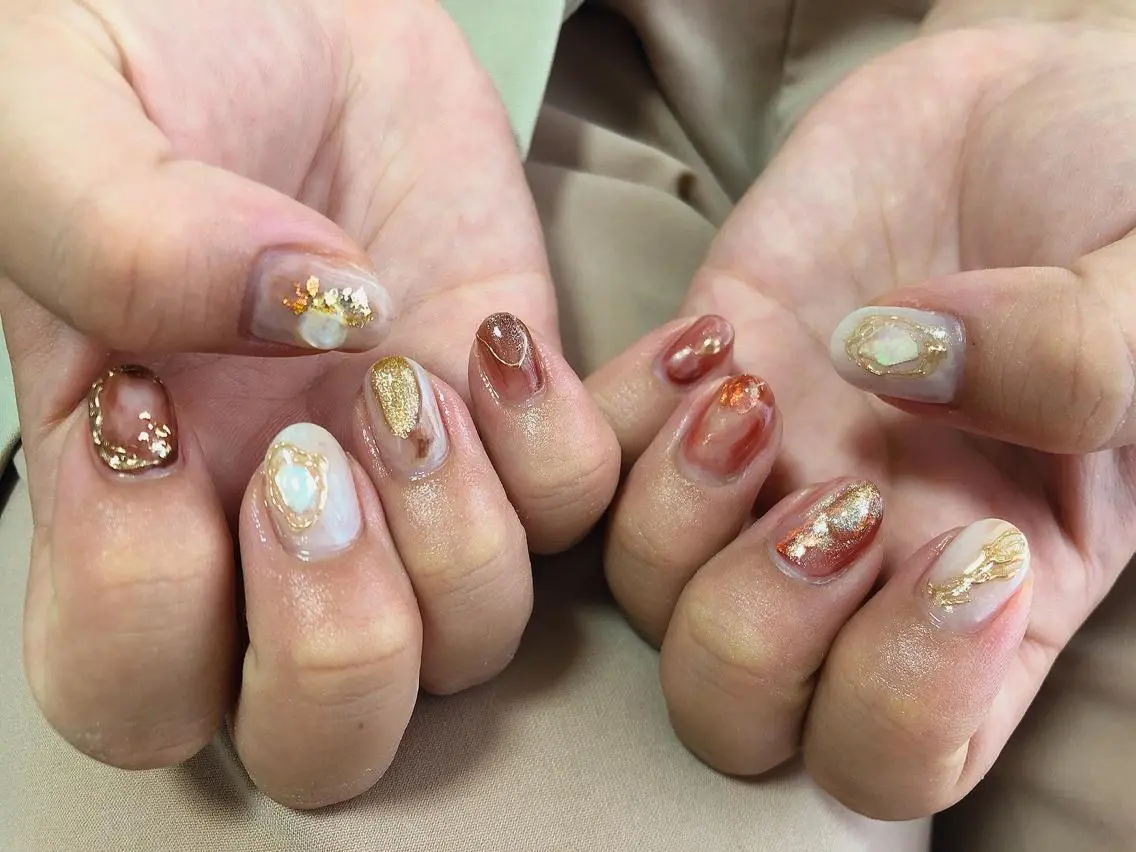 ネイル ニュアンスネイル ハンドネイル kiki nail &brow二子玉川のネイルデザイン