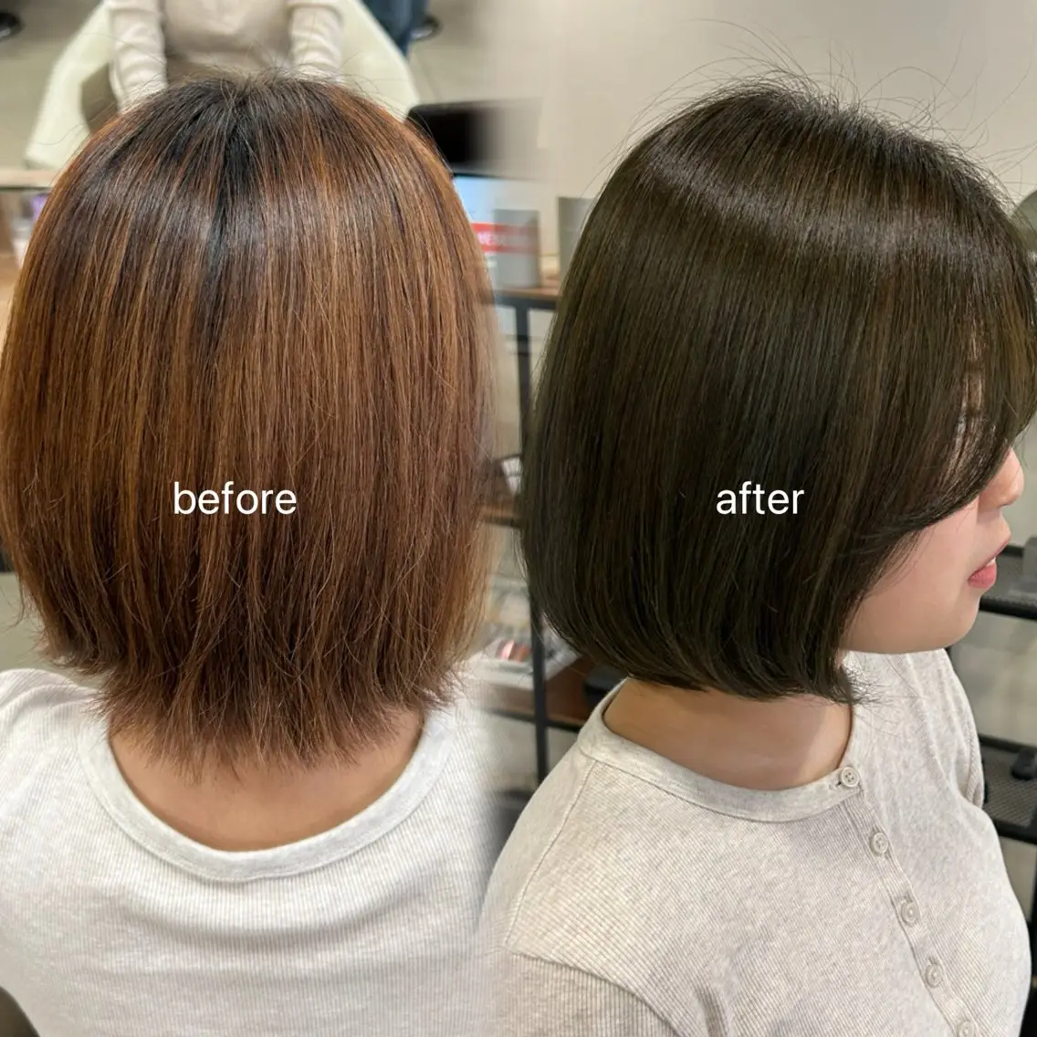 ショート カラー ヘアカラー 海外ベージュカラー/ ハイライト/SAKUのヘアスタイル