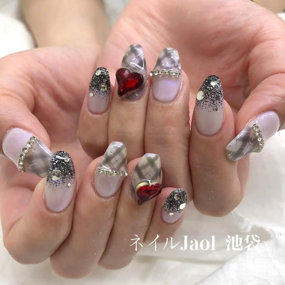 ロング ネイルJaol 池袋のネイルデザイン