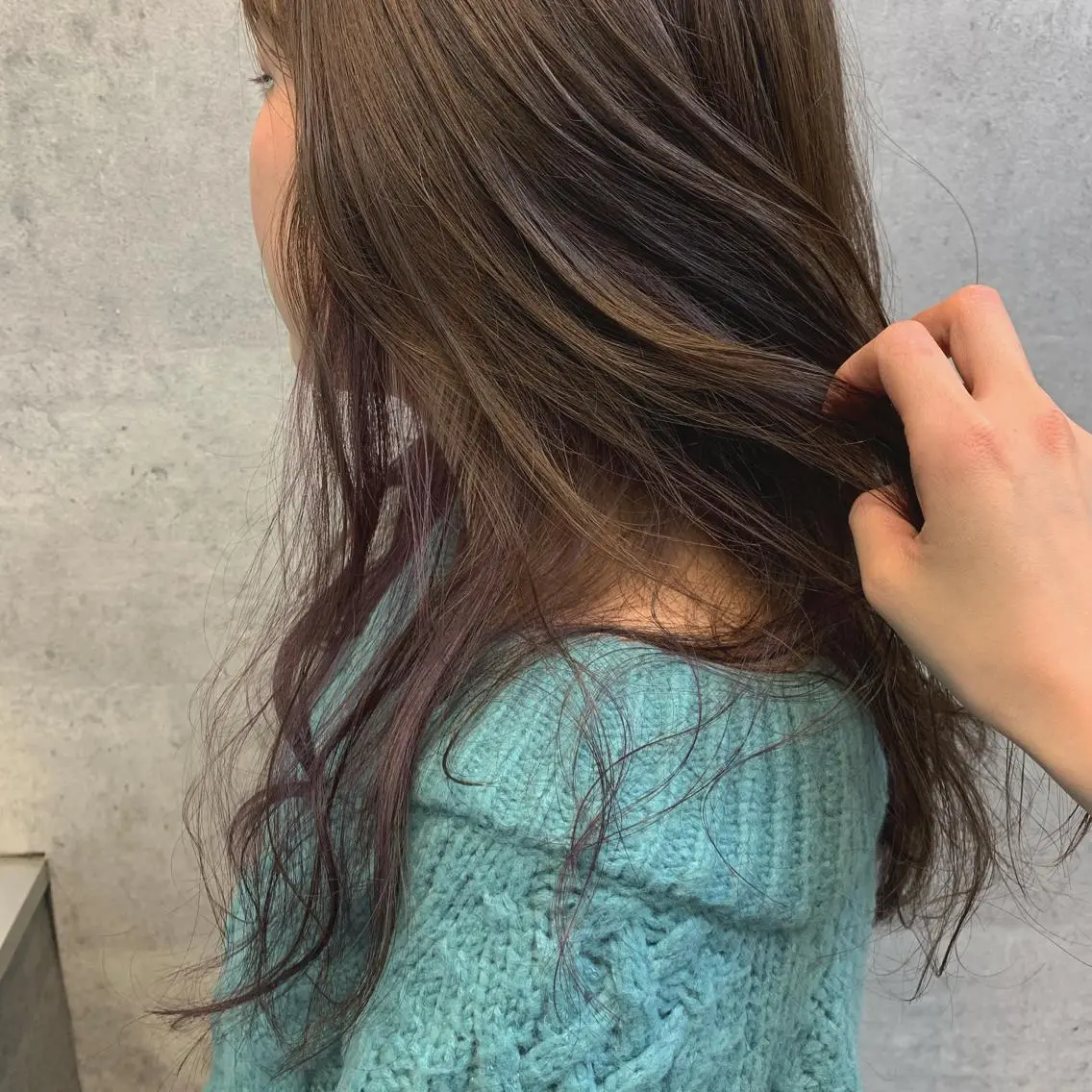 ロング カラー ラベンダーカラー 今野 美栄のヘアスタイル