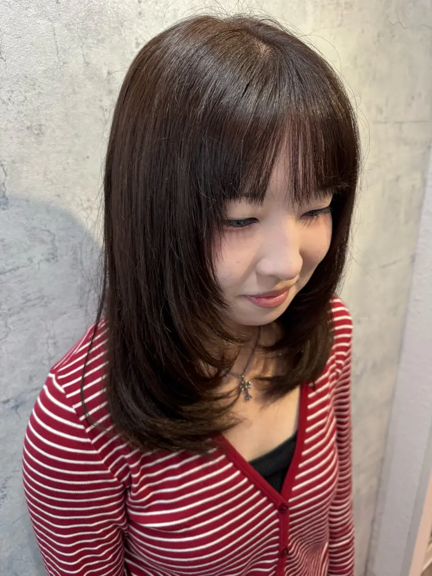 ロング カット 大人女性の艶カラー tomoのヘアスタイル