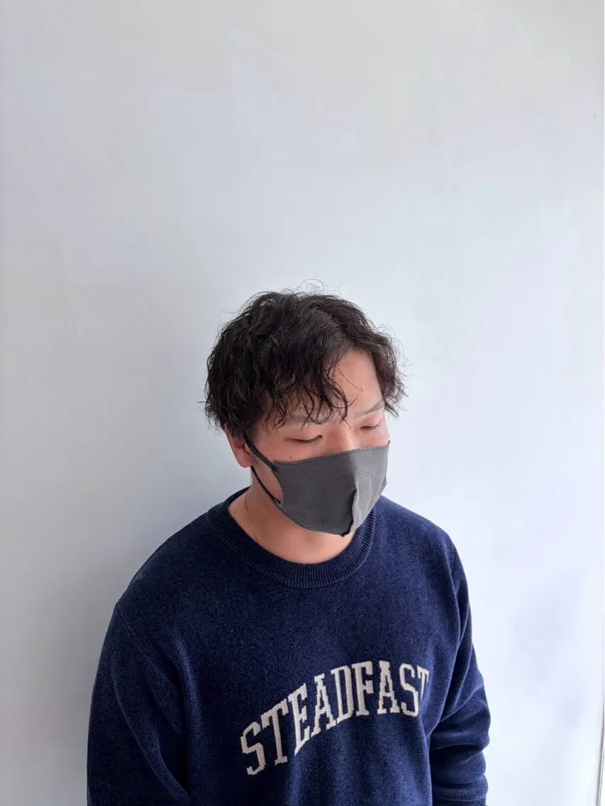 パーマ メンズカット＆ 艶カラー/有馬のヘアスタイル