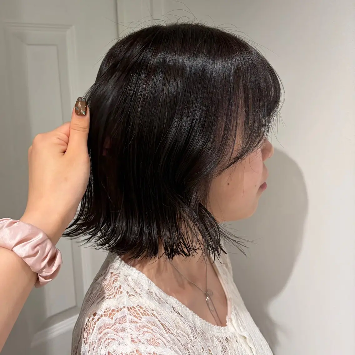 ミディアム カラー ヘアカラー ななみ𝜗𝜚透明感 /レイヤー/まつパのヘアスタイル