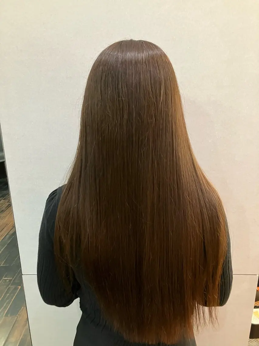 カラー ベージュカラー ヘアカラー トリートメント miu 💫のヘアスタイル