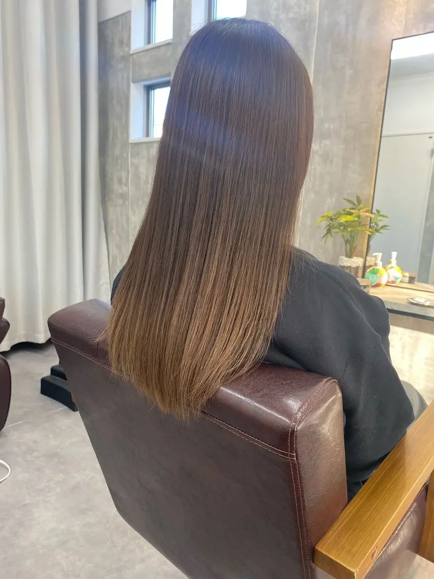 ロング くせ毛 髪質改善 トリートメント 1席のみの 美容室IKKIのヘアスタイル