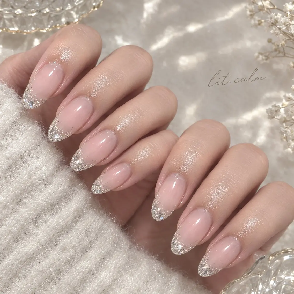 ネイル キラキラネイル ハンドネイル ハンドケア lit. calm 代々木のネイルデザイン
