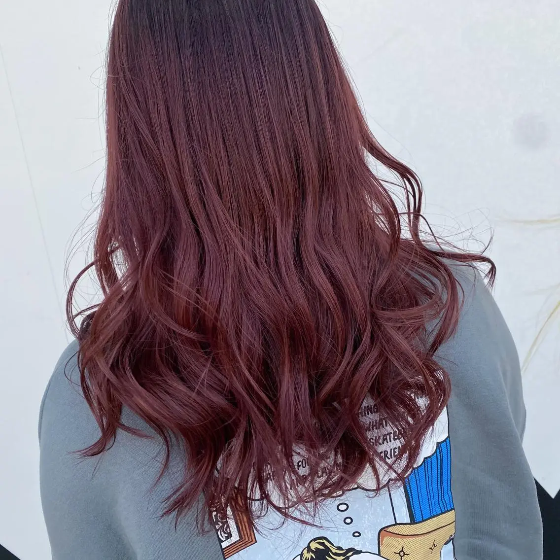 セミロング カラー ブリーチ 透明感カラー 髪質改善 トリートメント ヘアカラー ブリーチカラー/ 岩破瑞希のヘアスタイル