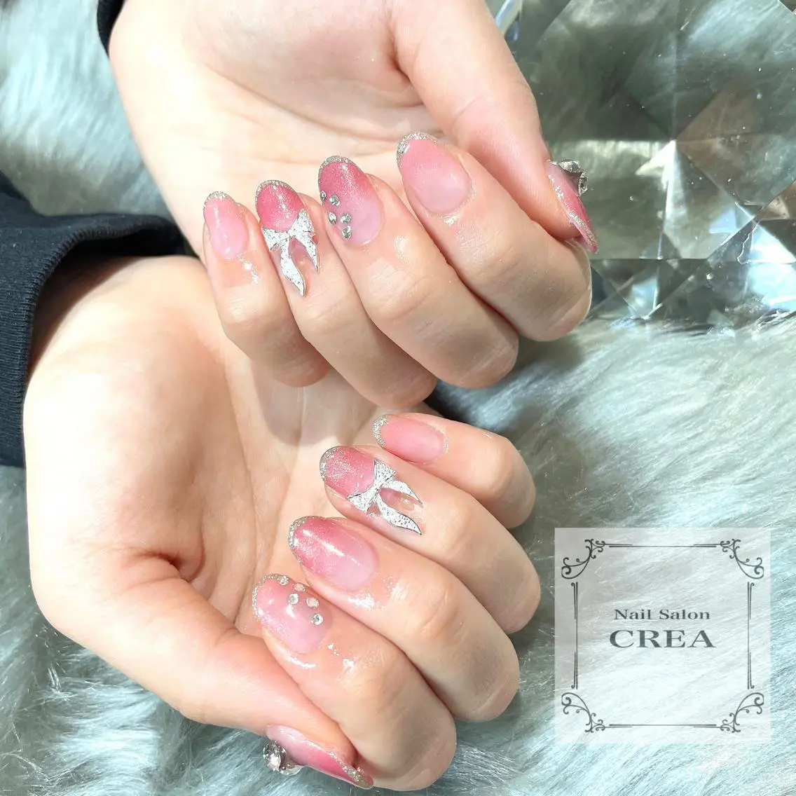 ネイル リボン NailSalon CREAのネイルデザイン