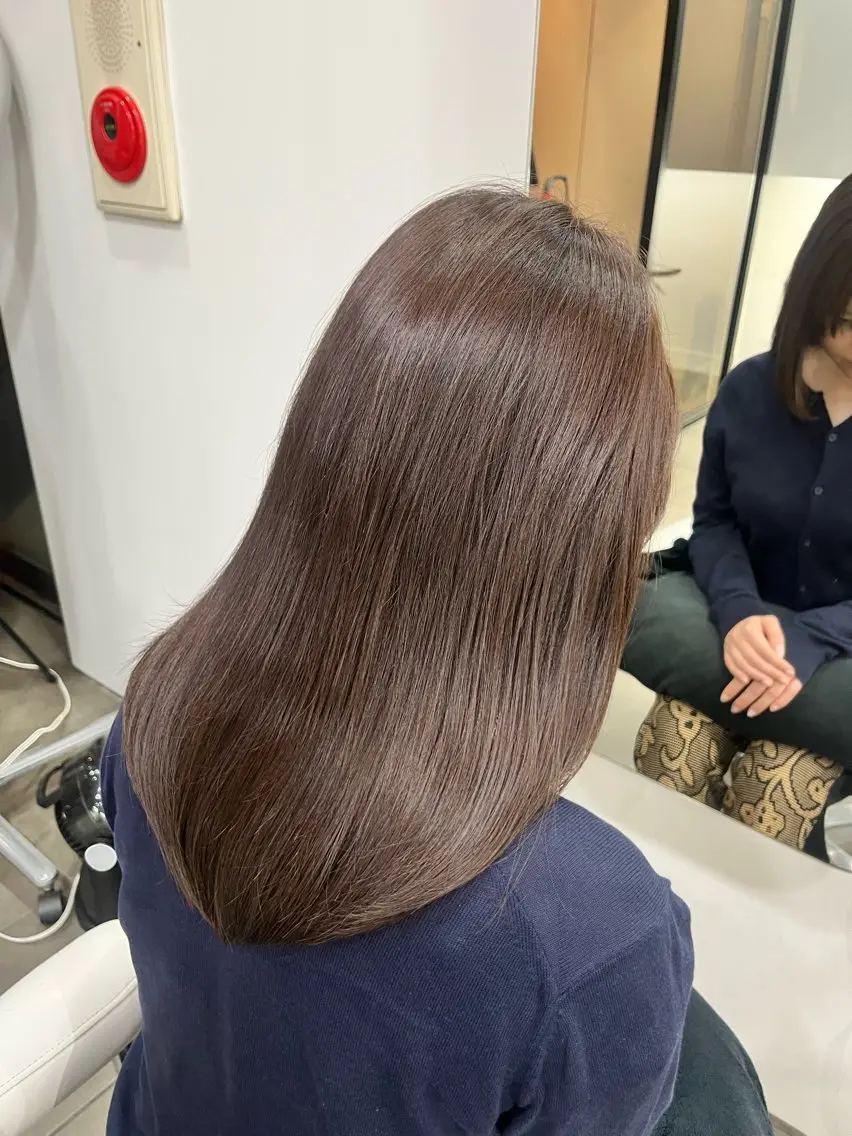ミディアム カラー カット ヘアカラー ボブ/透明感カラー ✂️ツムギ♡のヘアスタイル