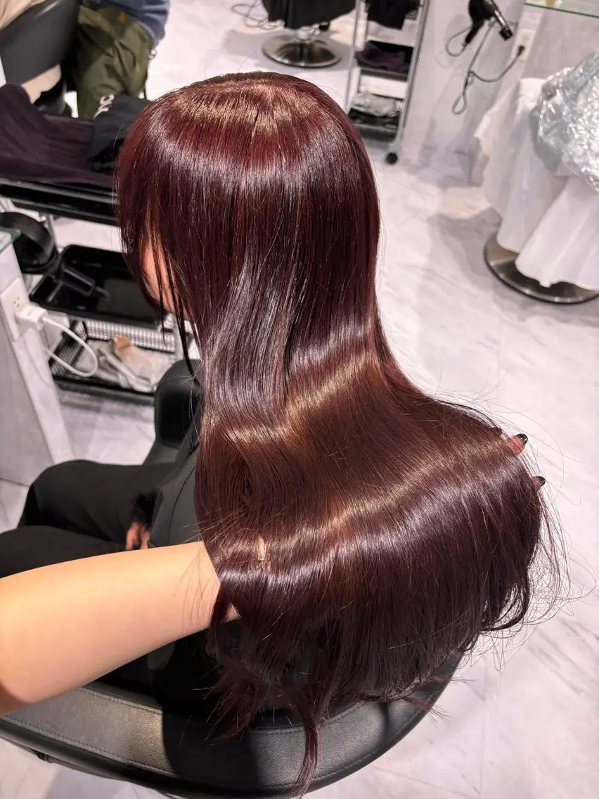 ロング カラー 表参道♡暗髪♡ 艶カラー♡アユミのヘアスタイル