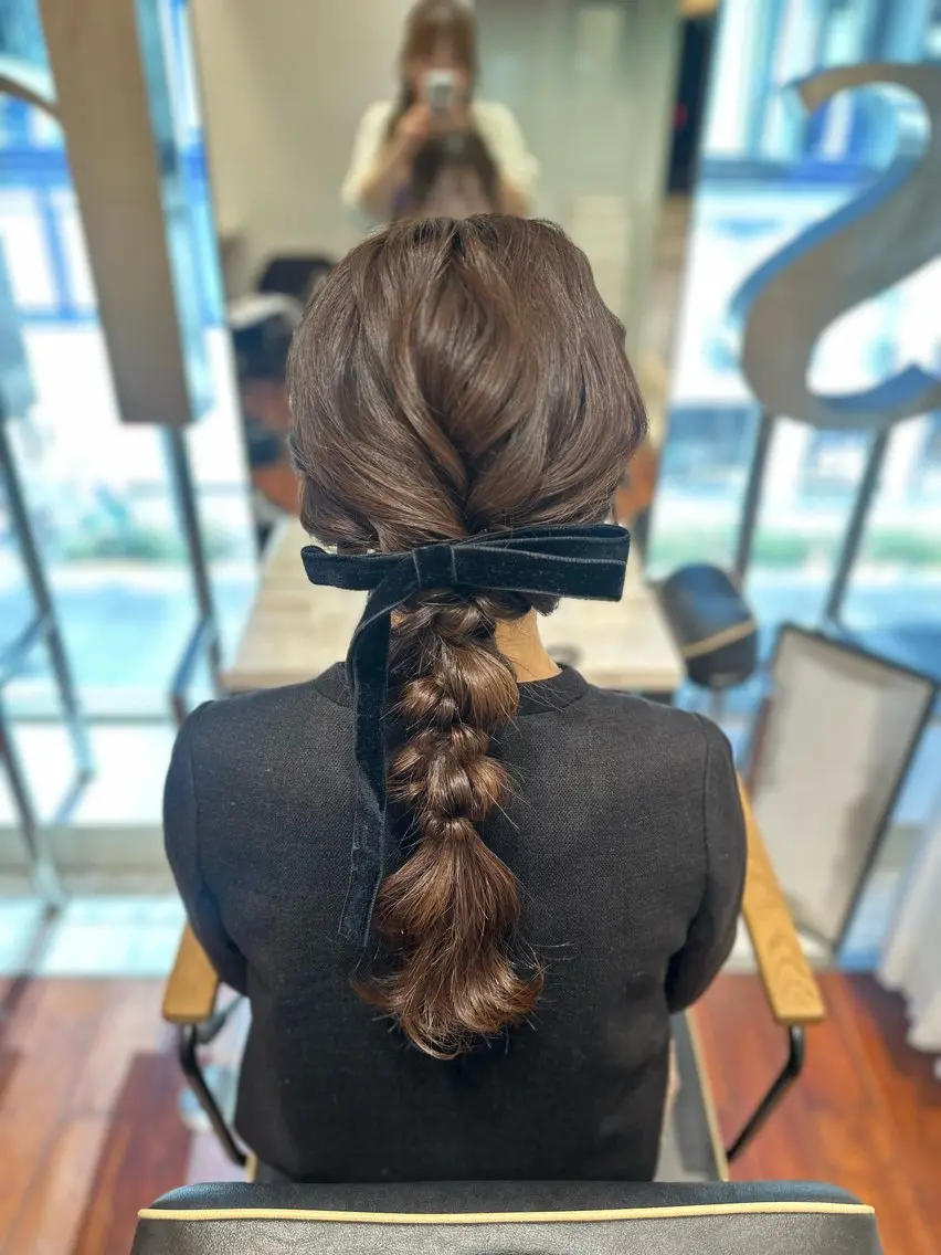 ヘアアレンジ 結婚式・ブライダル ヘアセット 韓国カラーお任せ❤️ アサコサユリ🎀の眉毛・アイブロウイメージ