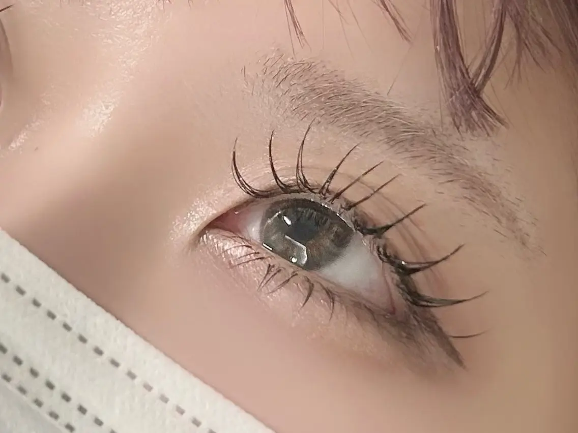 低刺激×高持続✨LEDマツエク🫧フラットラッシュ80本の写真