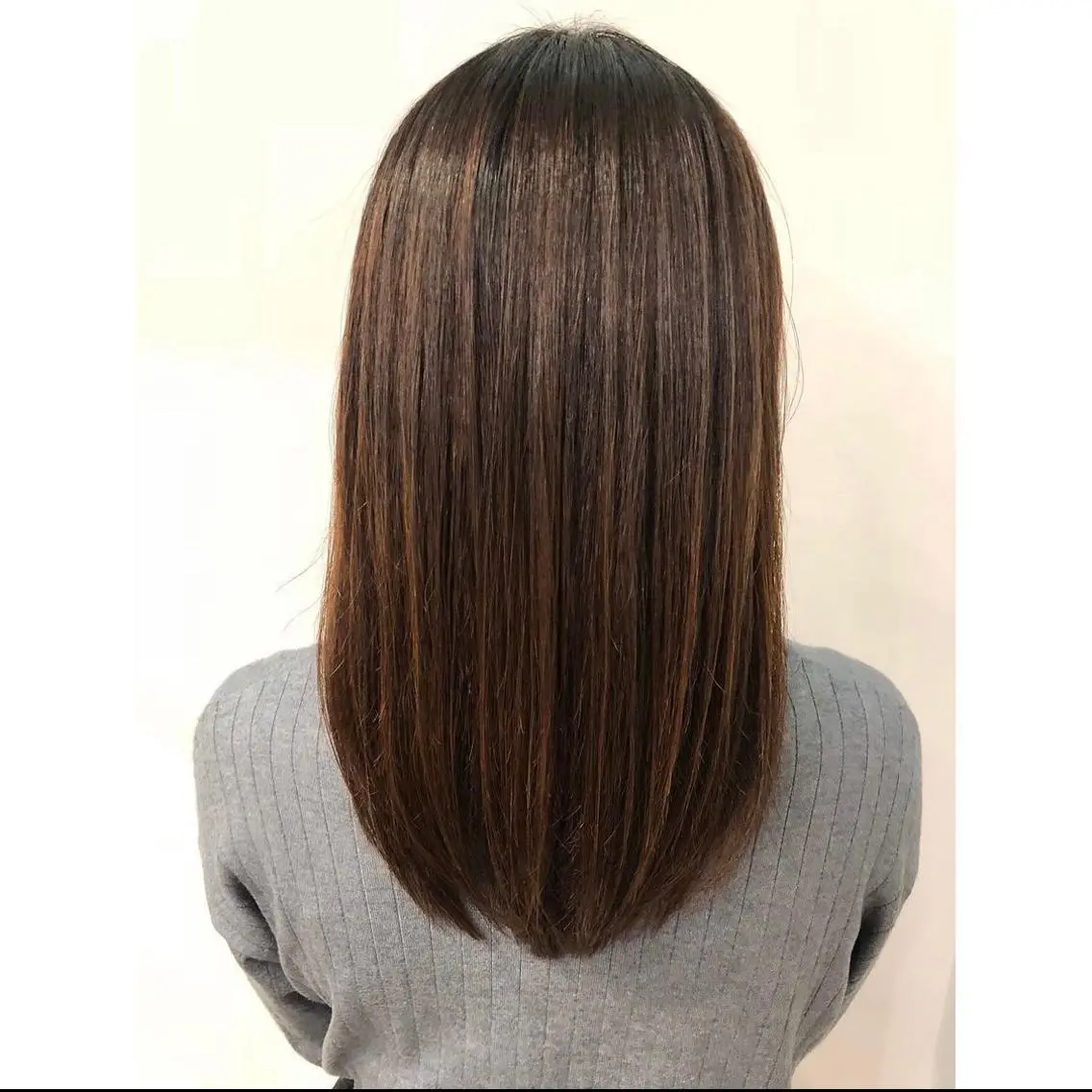 ロング 縮毛矯正 カット トリートメント 小川 美奈のヘアスタイル