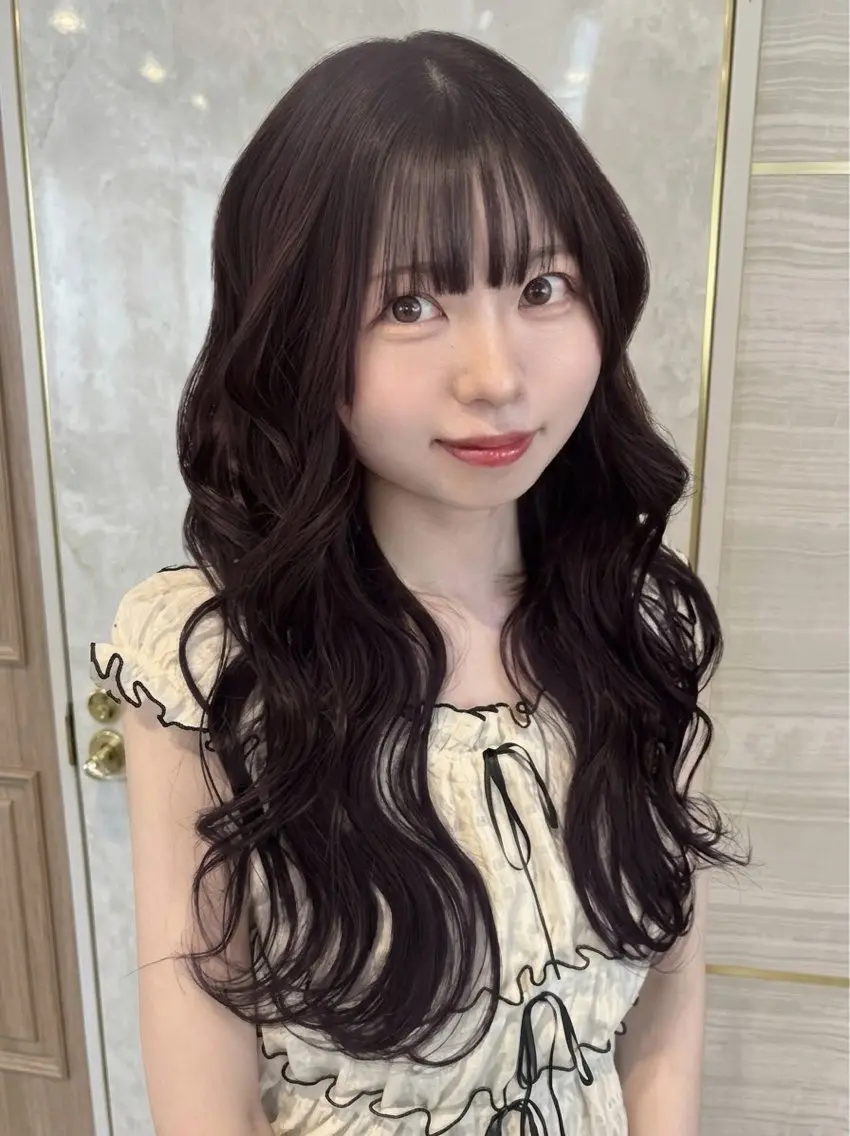 ロング カラー ヘアカラー トリートメント 🎀りな🎀透明感 カラー特化大宮のヘアスタイル