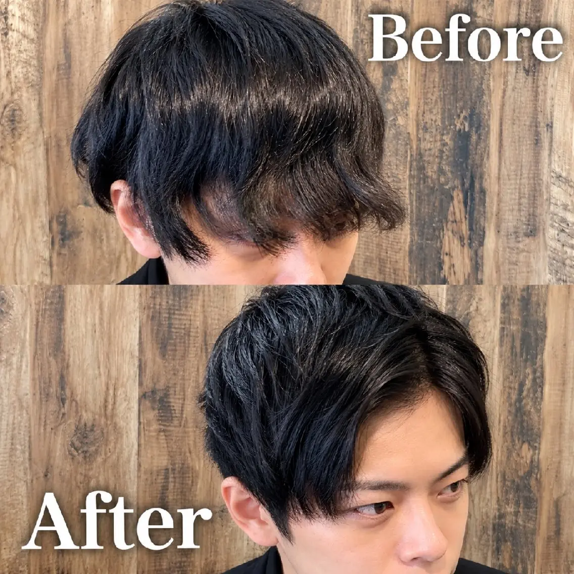 【メンズ限定】前髪ストレートパーマ(縮毛矯正)+前髪カットの写真