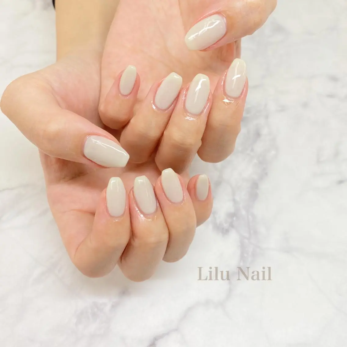 ネイル ワンカラーネイル モチの良さ◉ フィルインネイル♡のネイルデザイン