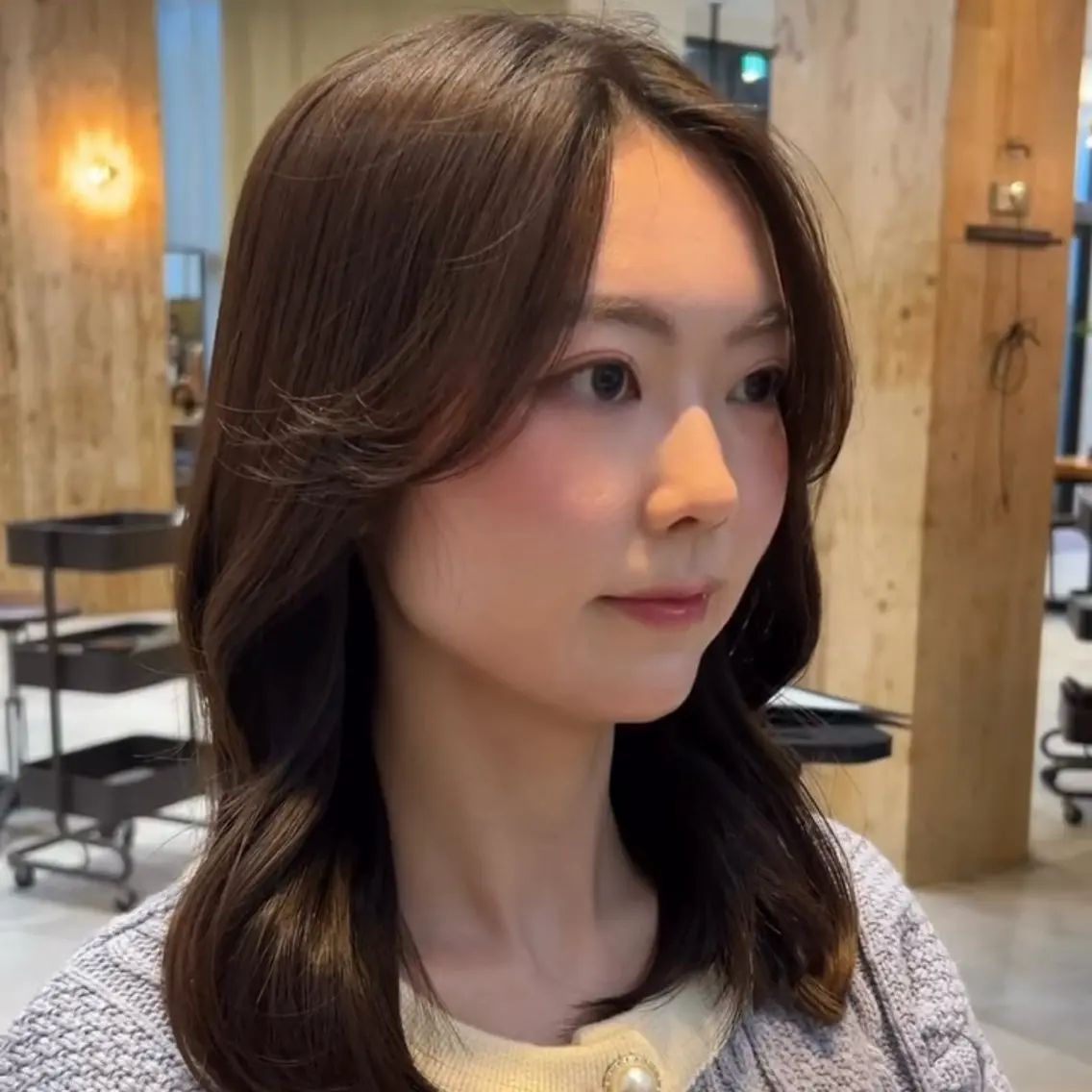 ミディアム カット トリートメント レイヤーカット/ 似合わせ🎀さちのヘアスタイル