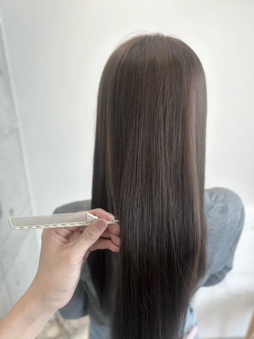 ロング カラー 透明感カラー グレージュ モカグレージュ トリートメント カット ヘアカラー トリートメント Keita/天王寺 /透明感カラー✨のヘアスタイル