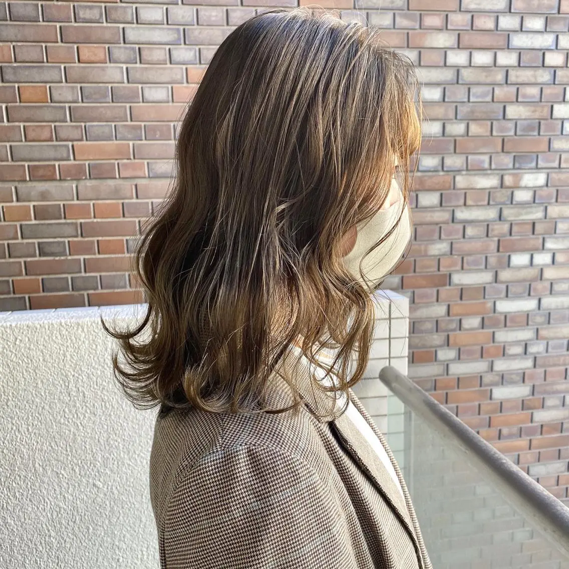 ミディアム カラー カット ヘアカラー トリートメント コマツリサ ROCCO eastのヘアスタイル