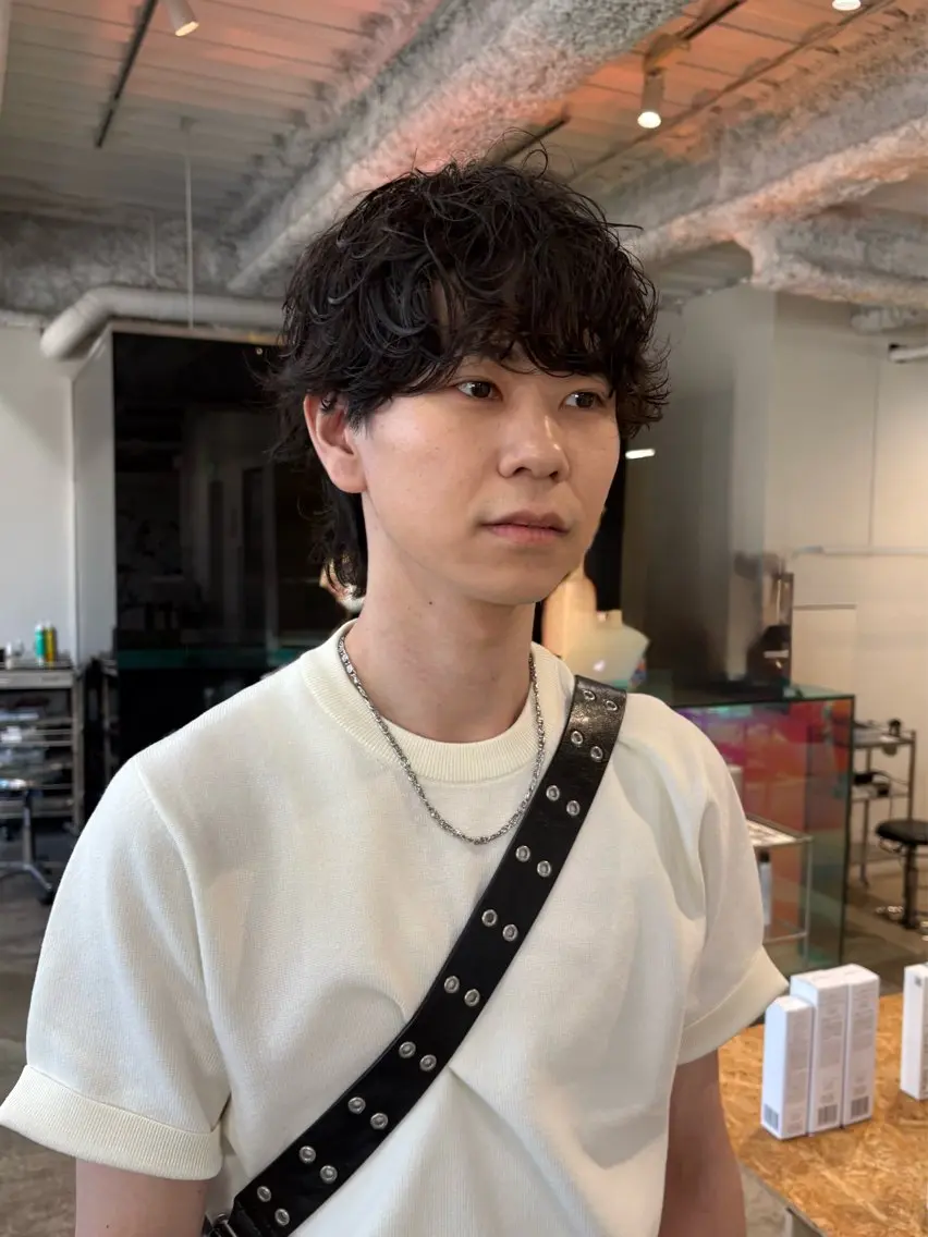 パーマ メンズ カット パーマ ANY/メンズ特化/ シバヤ　ユウキのヘアスタイル