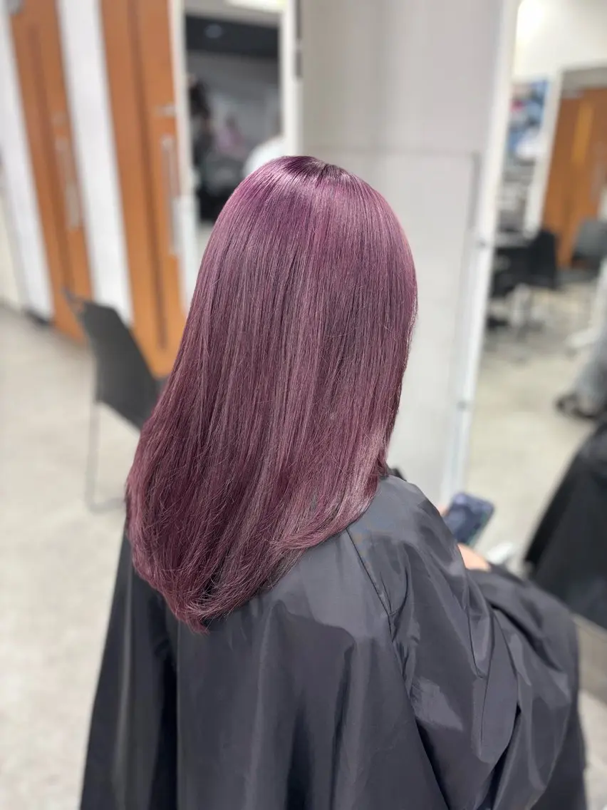 ロング ヘアカラー naami🖤透明感 ×ちゅるん艶髪🎀のヘアスタイル
