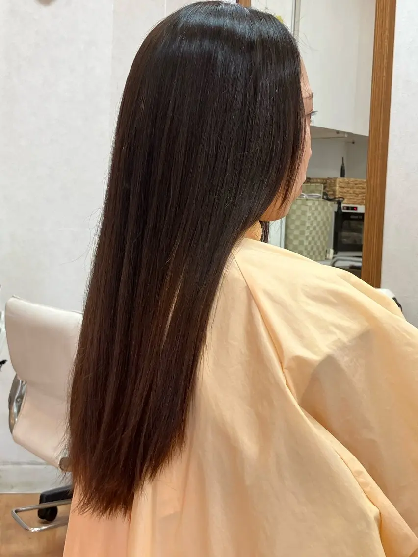 ロング 高畑駅×縮毛矯正 縮毛矯正湯浅貴子のヘアスタイル