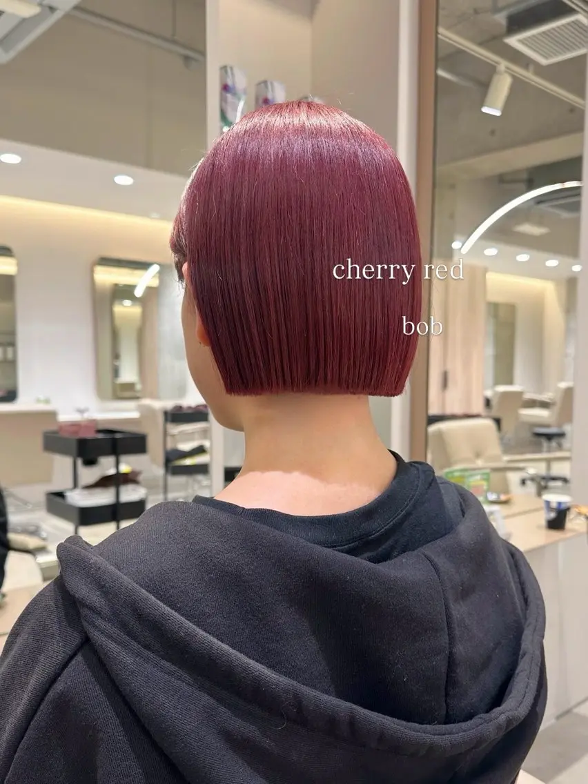 ショート カット トリートメント ヘッドスパ ヘアセット 🧸🫧暖色/ボブ/ 橋本美柚🫧🧸のヘアスタイル
