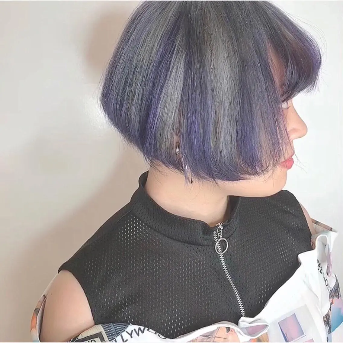 ショート YUI𓍯エクステ /ニュアンスカラーのヘアスタイル