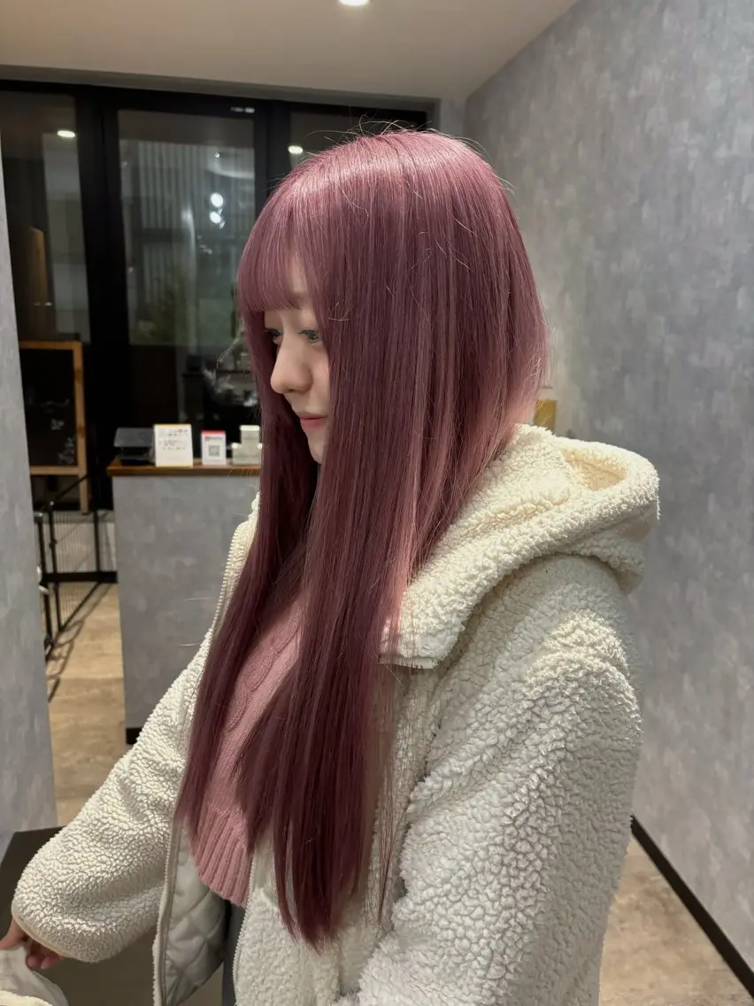 ロング カラー カット ヘアカラー トリートメント 🌐NATSUMI 🌐【寒色カラー】のヘアスタイル