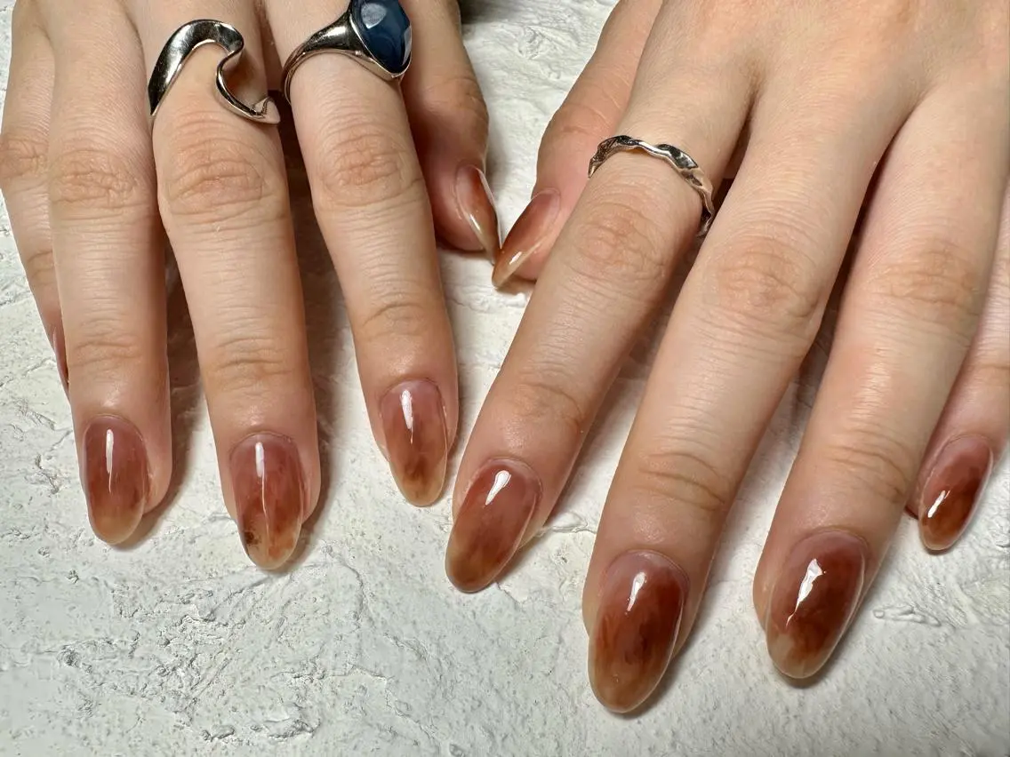 ネイル アートネイル ニュアンスネイル mana nailのネイルデザイン