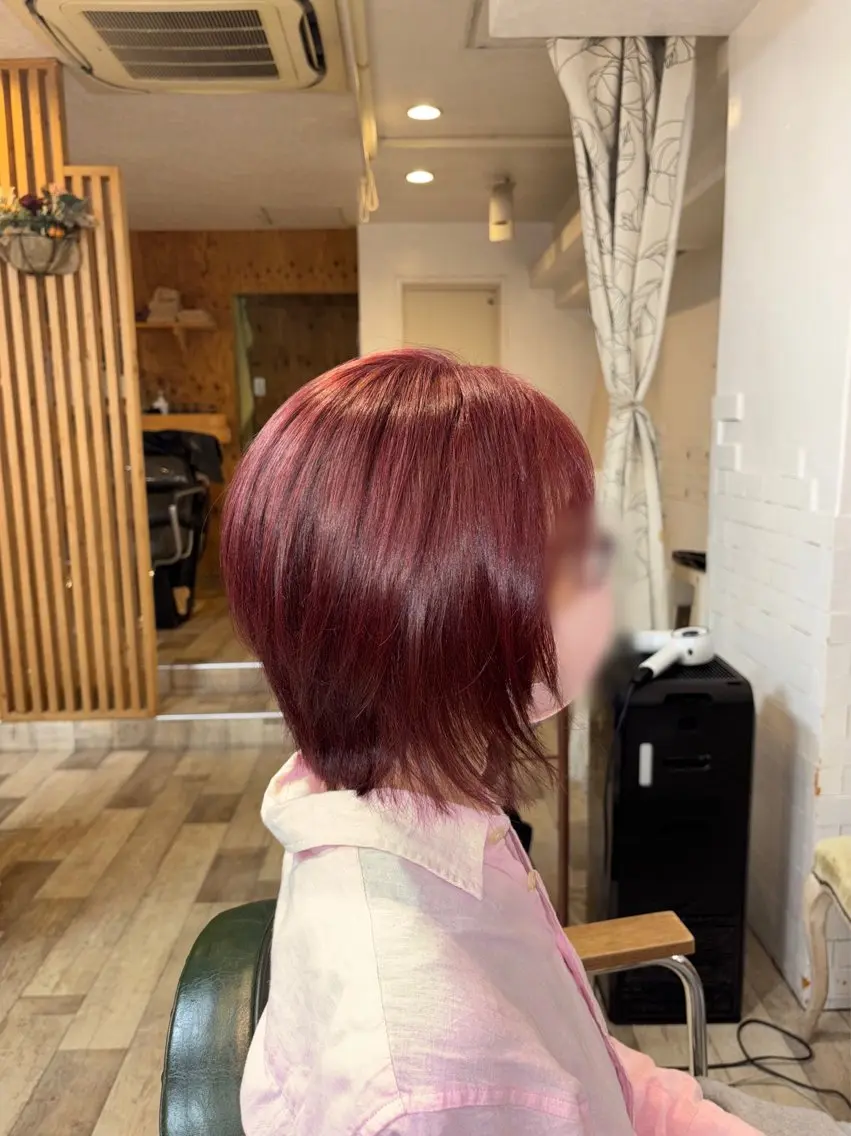 ミディアム カラー カット ヘアカラー トリートメント 西森恒嘉/南浦和/メ ンズパーマ・韓国ヘアのヘアスタイル