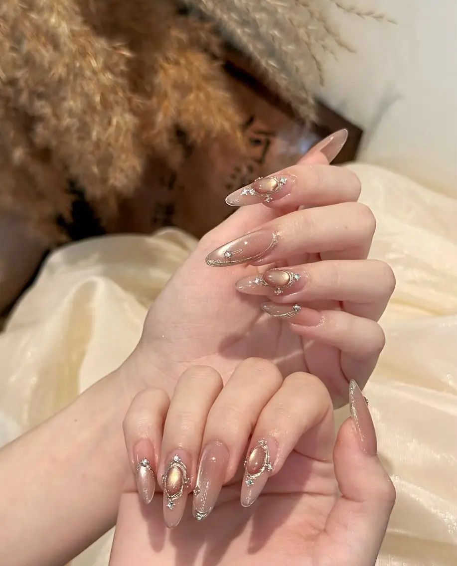 ネイル アートネイル フレンチネイル マグネットネイル ミラーネイル オフィスネイル ハンドネイル Blossom nail_研修のネイルデザイン