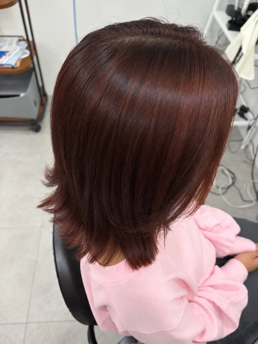 カラー 透明感カラー ピンクカラー 美容室SHIAN RINOのヘアスタイル