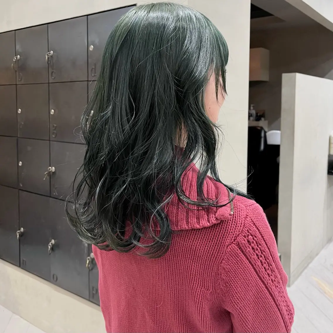 ミディアム カラー ブリーチ ダブルカラー ブリーチなしカラー カット ヘアカラー なな/ICI/レイヤ ーパーマ/上前津のヘアスタイル