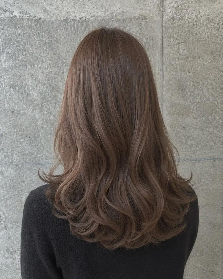 セミロング カラー ベージュカラー カット ヘアカラー トリートメント 萩原 凌✄﻿のヘアスタイル