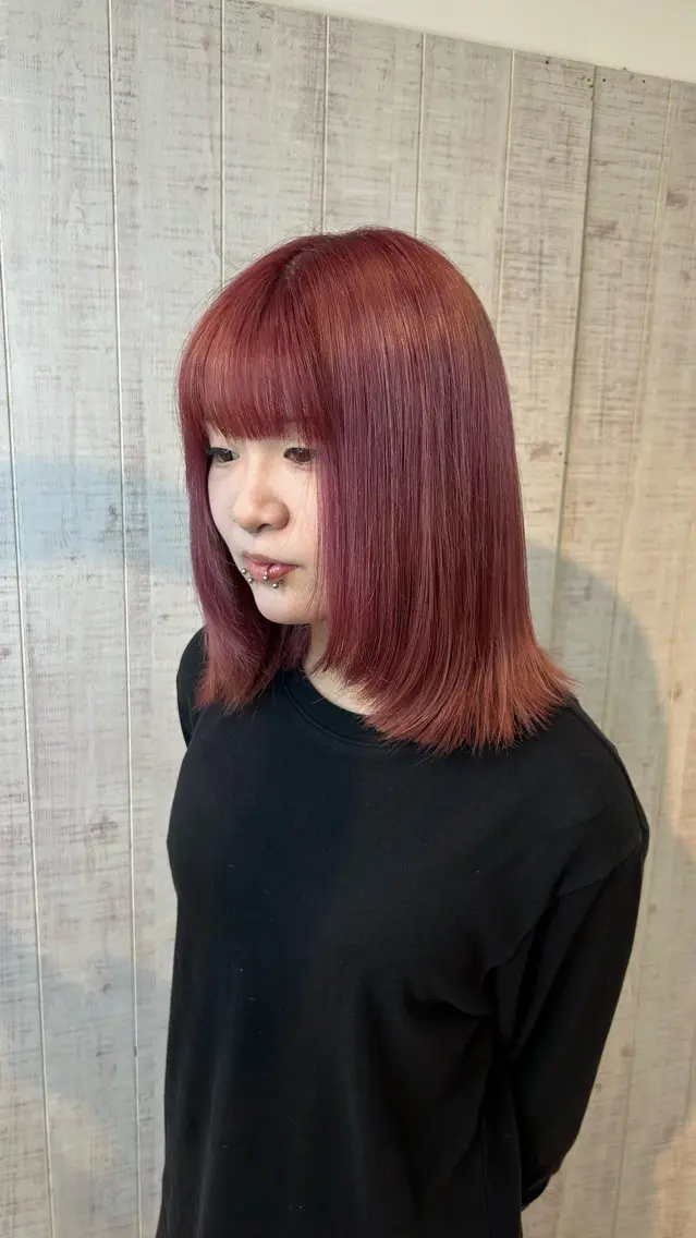 ミディアム 顔周りカット レイヤーカット ハヤシ ナルミのヘアスタイル