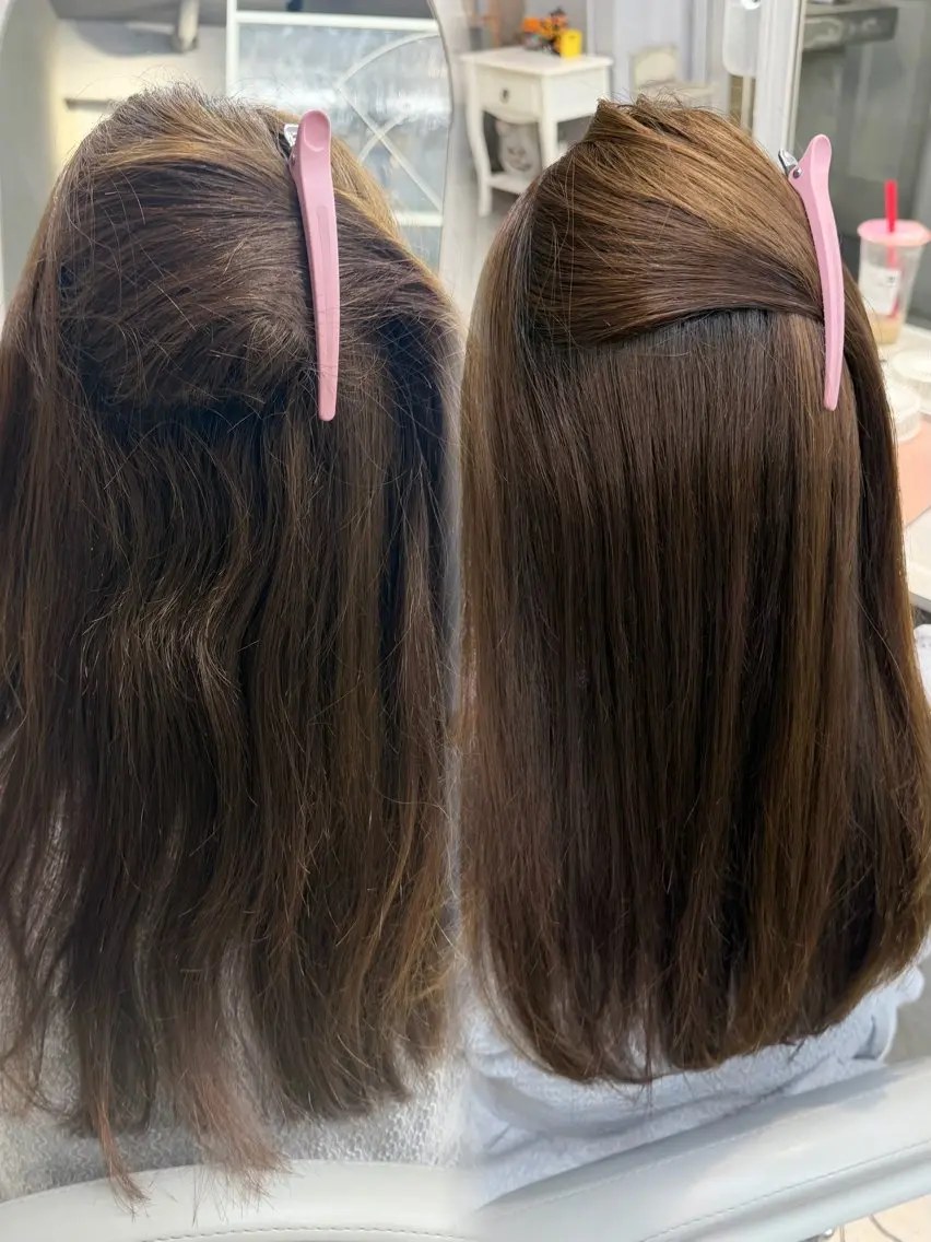 縮毛矯正 ベージュカラー‎🤍 あいらのヘアスタイル
